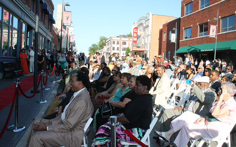 Crowd at the induction ceremony